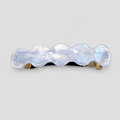 Wavy Irregular Marbled Hair Clip