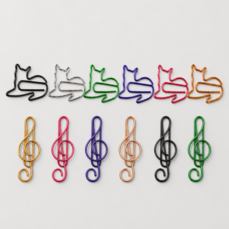 50PCS Artistic Note Paper Clips Stationery