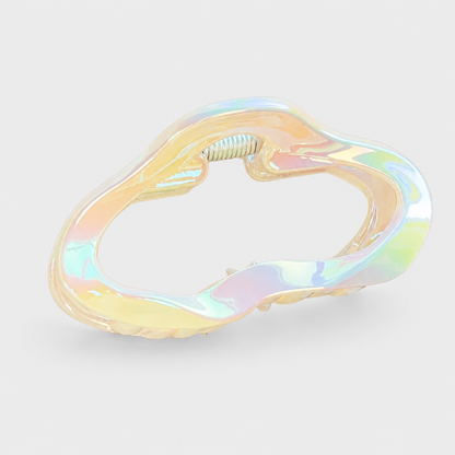 Iridescent Hollow Hair Claw Clip
