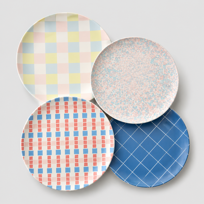 Checkered Snack Plate