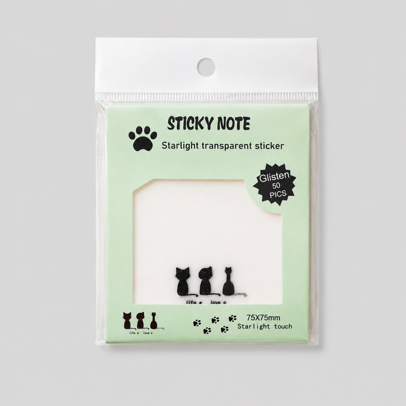 Paw Print Sticky Notes
