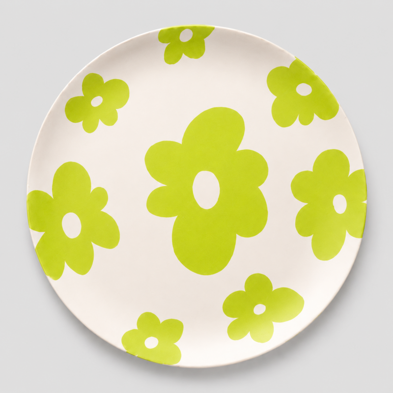 Cow Flower Plate