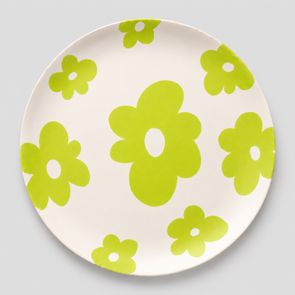 Cow Flower Plate