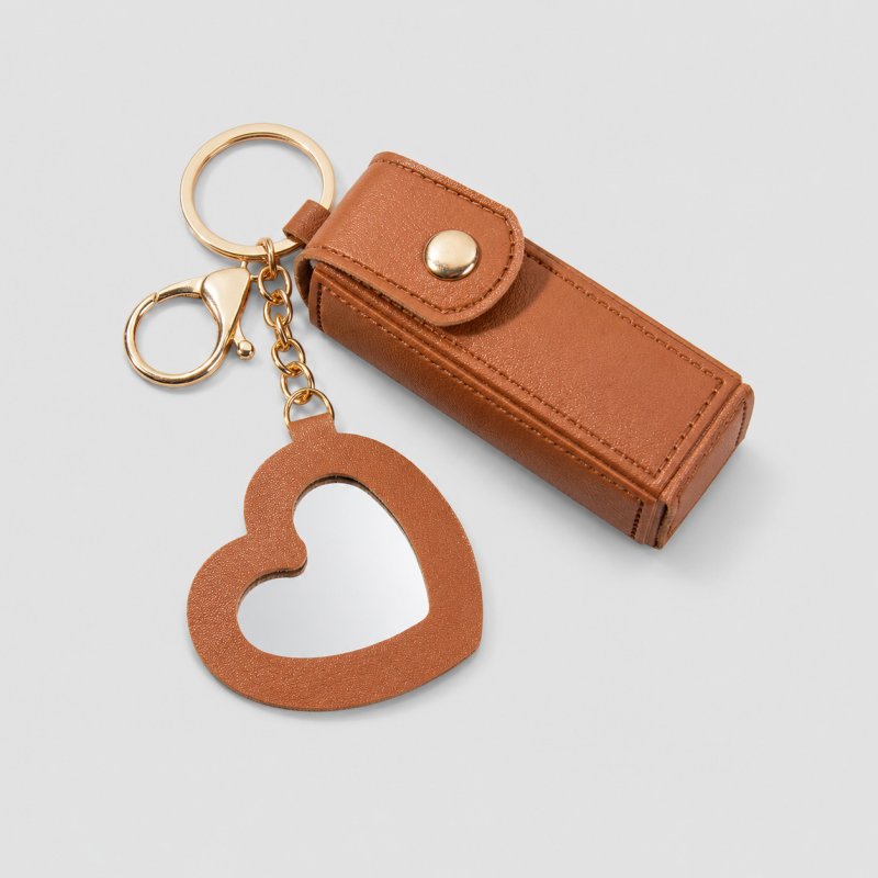 Everyday Heart Mirror Lipstick Holder Charm