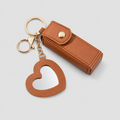 Everyday Heart Mirror Lipstick Holder Charm