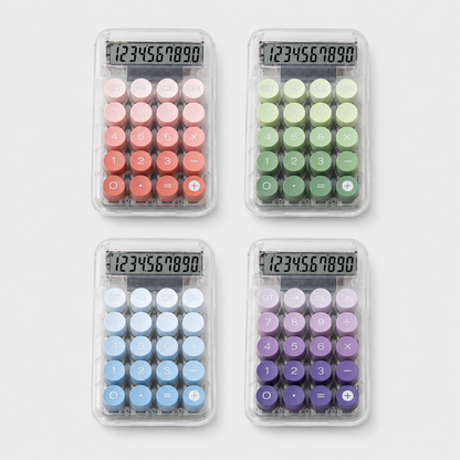 Transparent Button Mini Calculator