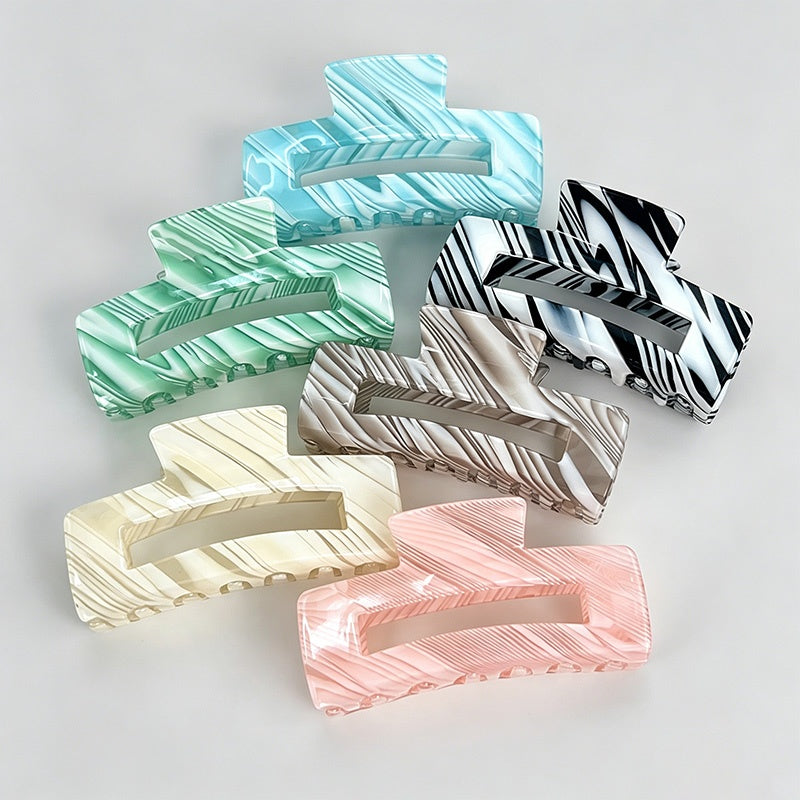 Candy Color Square Shark Hair Claw Clip