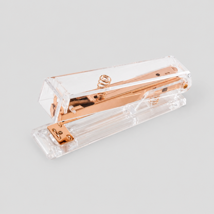 Rose Gold Transparent Stapler