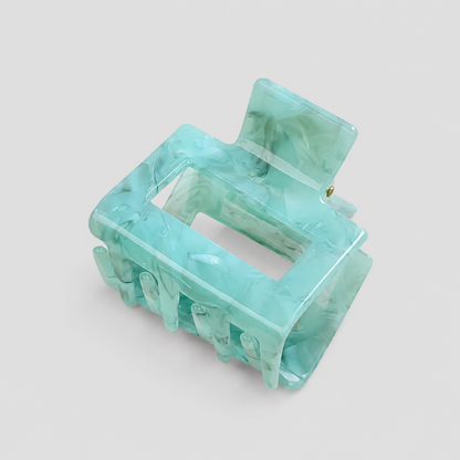 Light Cyan Marble Shark Hair Claw Clip