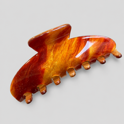 Glitter Marbled 7-Tooth Large Shark Hair Claw Clip