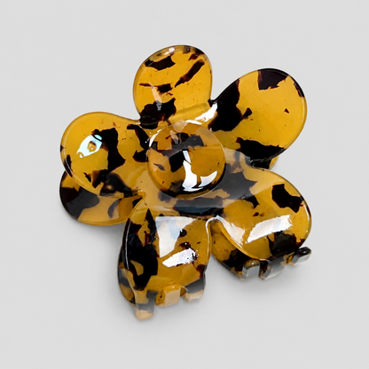 Floral Flower Shark Hair Claw Clip