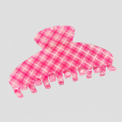 Gingham Claw Clip