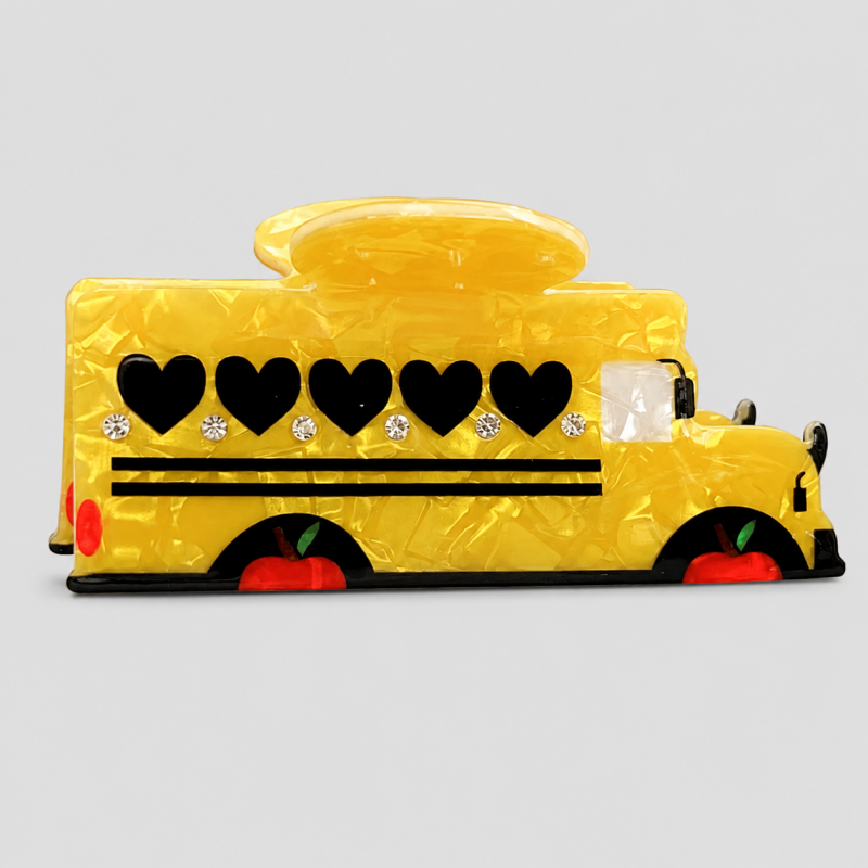 Back To School Theme Hair Claw Clips