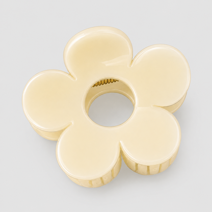Marbled Flower Claw Clip