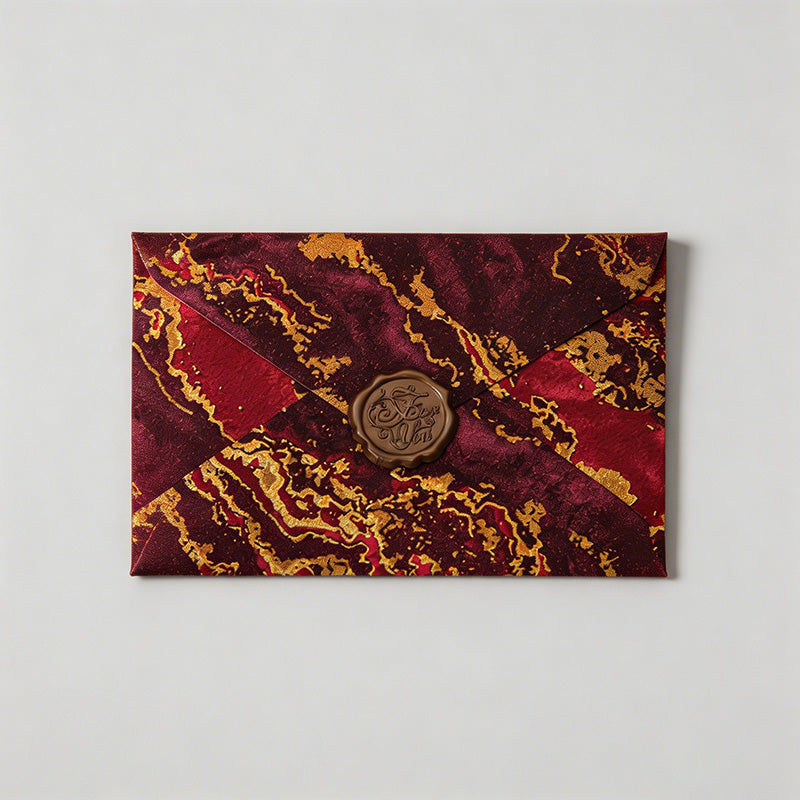 10 Luxury Gilded Embossing Envelope Sets