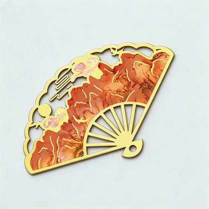 5 Random Retro Oil Painting Floral Metal Paper Clips Sets