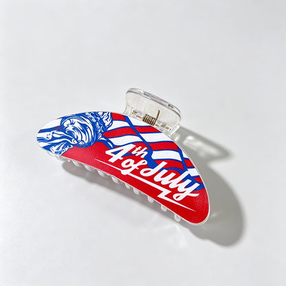 USA Flag Print Hair Clip