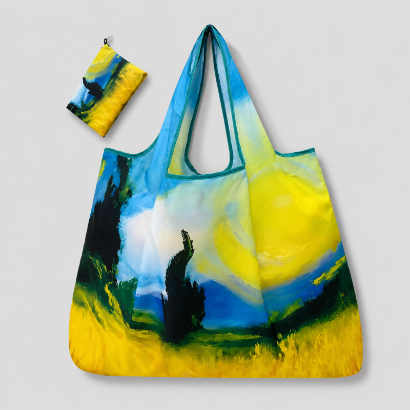 Foldable Printed Reusable Shopping Tote Bag