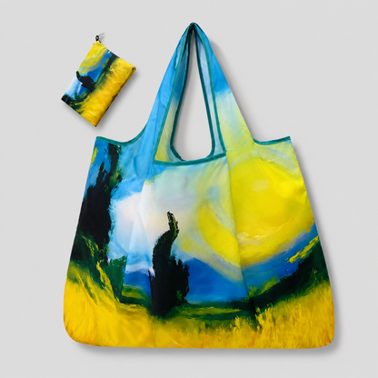 Foldable Printed Reusable Shopping Tote Bag