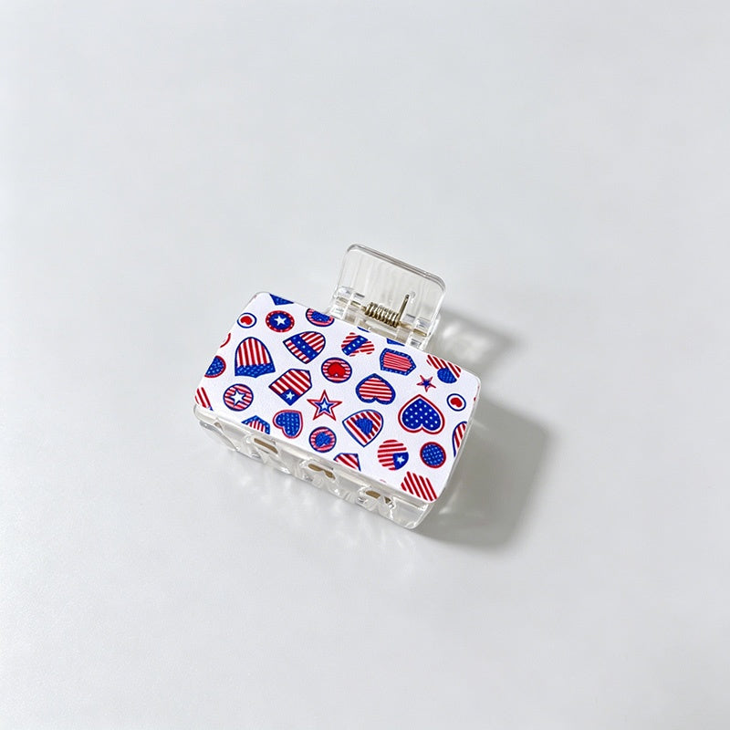 Independence Day Print Hair Clip