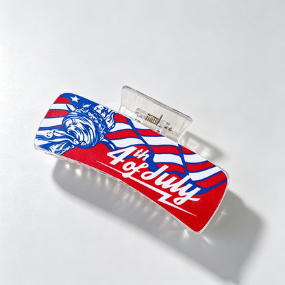 USA Flag Print Hair Clip