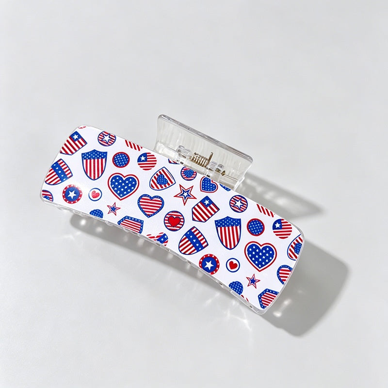Independence Day Print Hair Clip
