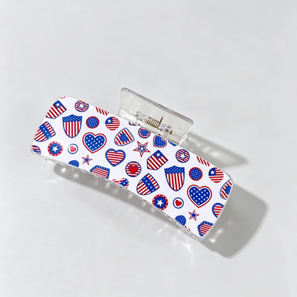 Independence Day Print Hair Clip