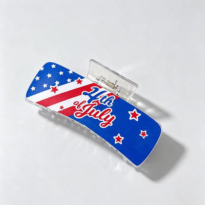 USA Flag Print Hair Clip