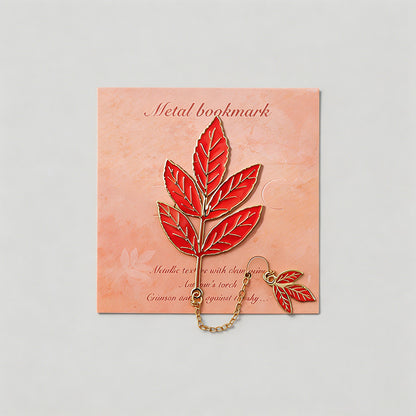 5 Random Retro Oil Painting Floral Metal Paper Clips Sets