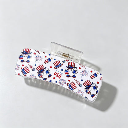 Patriotic Print Hair Clip