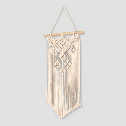 Pure Cotton Boho Star Mini Macrame Wall Hanging