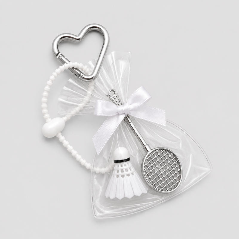 Badminton Mini Portable Bag Charm