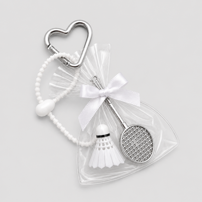 Badminton Mini Portable Bag Charm