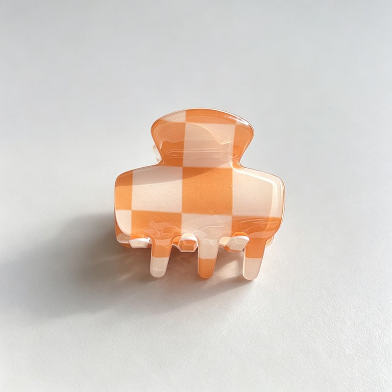 Grid Small Side Bangs Hair Jaw Clip
