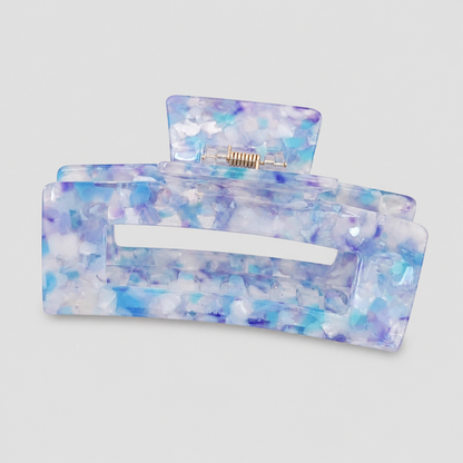 Rectangle Iridescent Hair Claw Clip