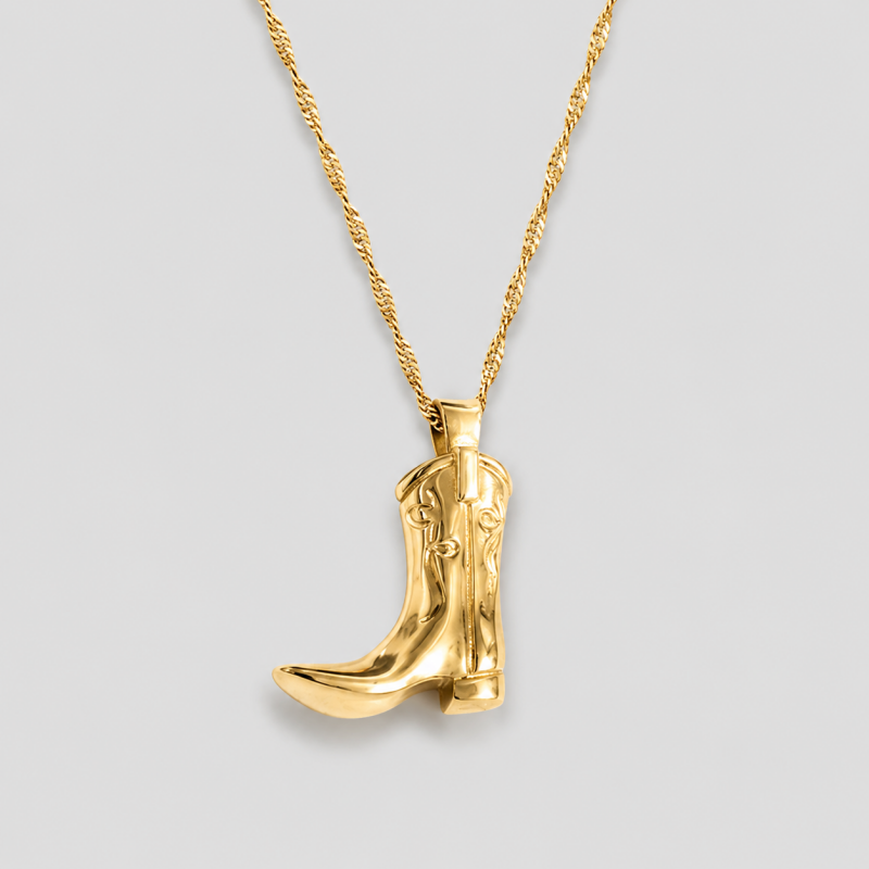 Boot Pendant Necklace