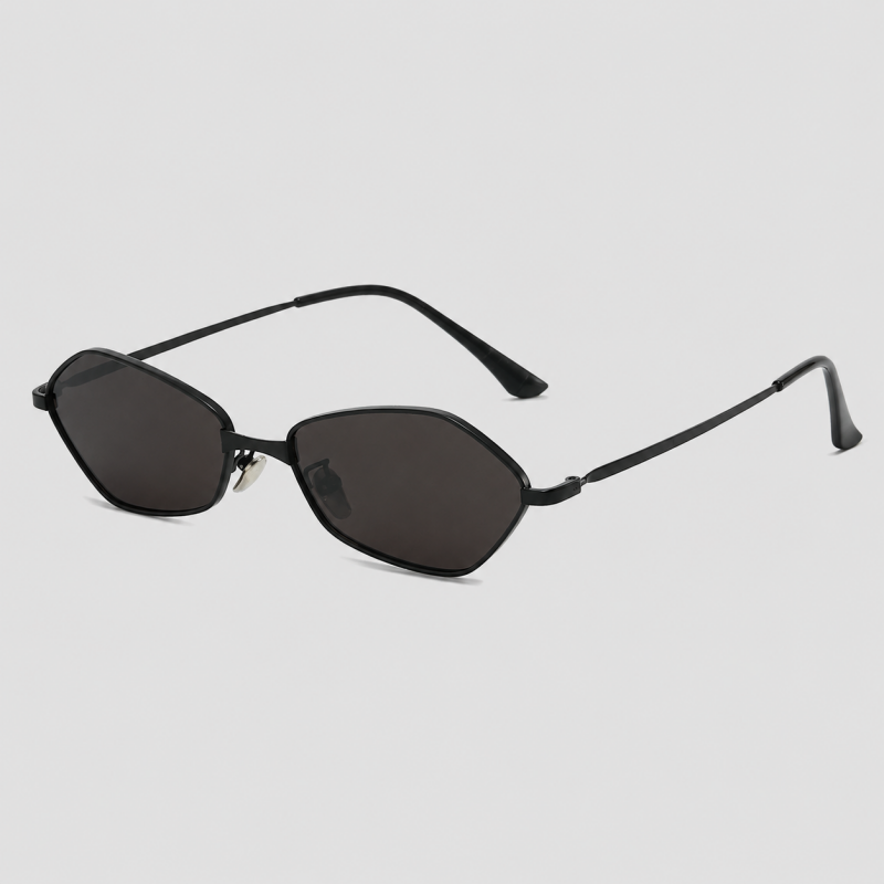 Slim Hexagon Metal Fashion Sunglasses