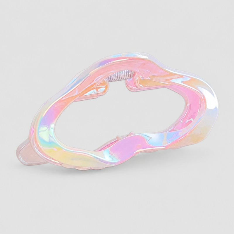 Iridescent Hollow Hair Claw Clip