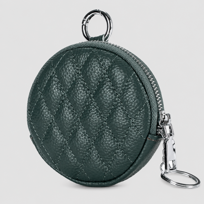 Quilted Round Coin Purse
