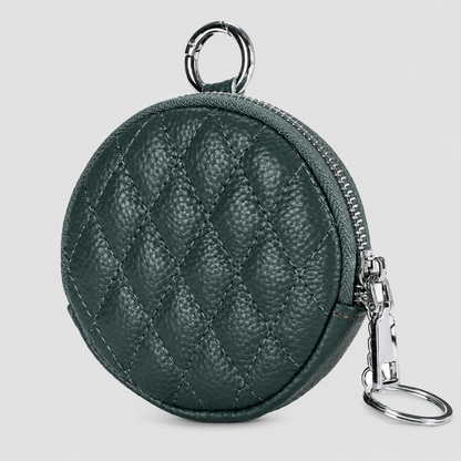 Quilted Round Coin Purse