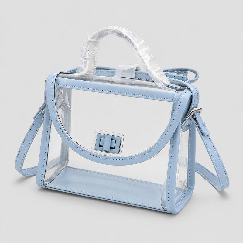 Clear Flap Shoulder Bag