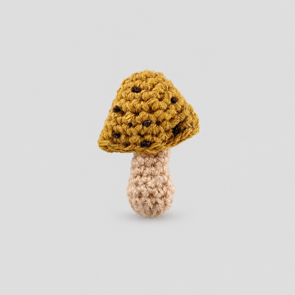 Crochet Mushroom Faux Wool Brooch