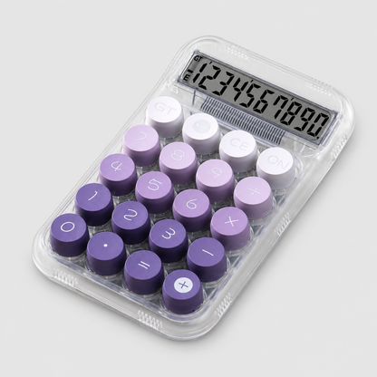 Transparent Button Mini Calculator