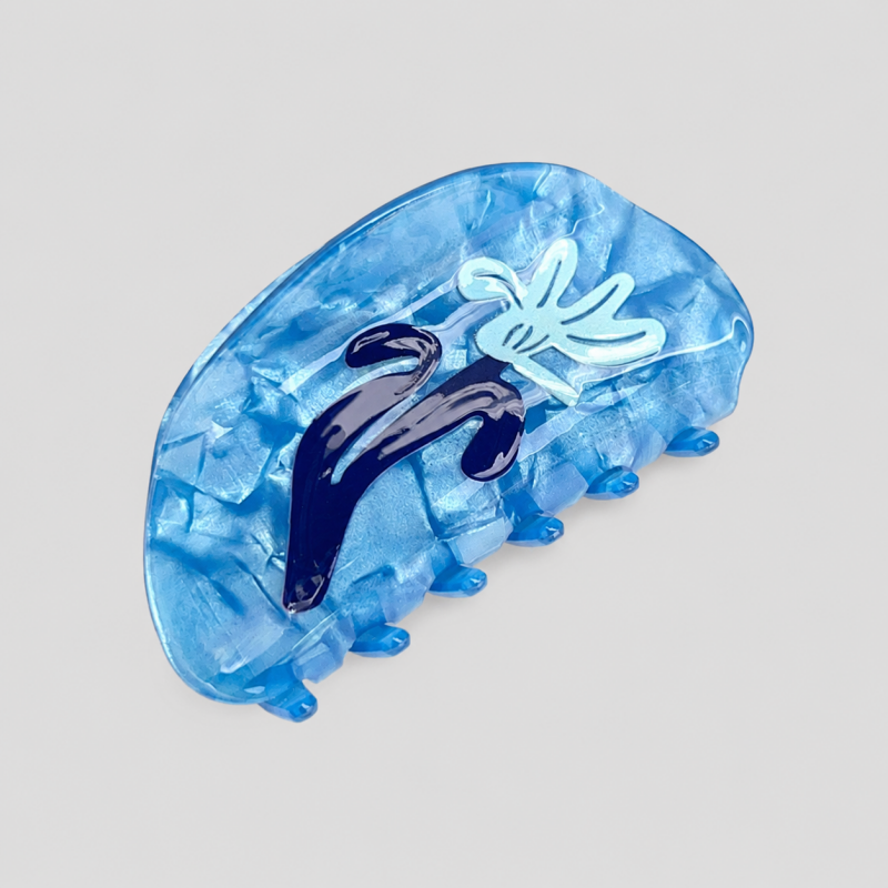 Cloud Print Butterfly Shark Hair Claw Clip