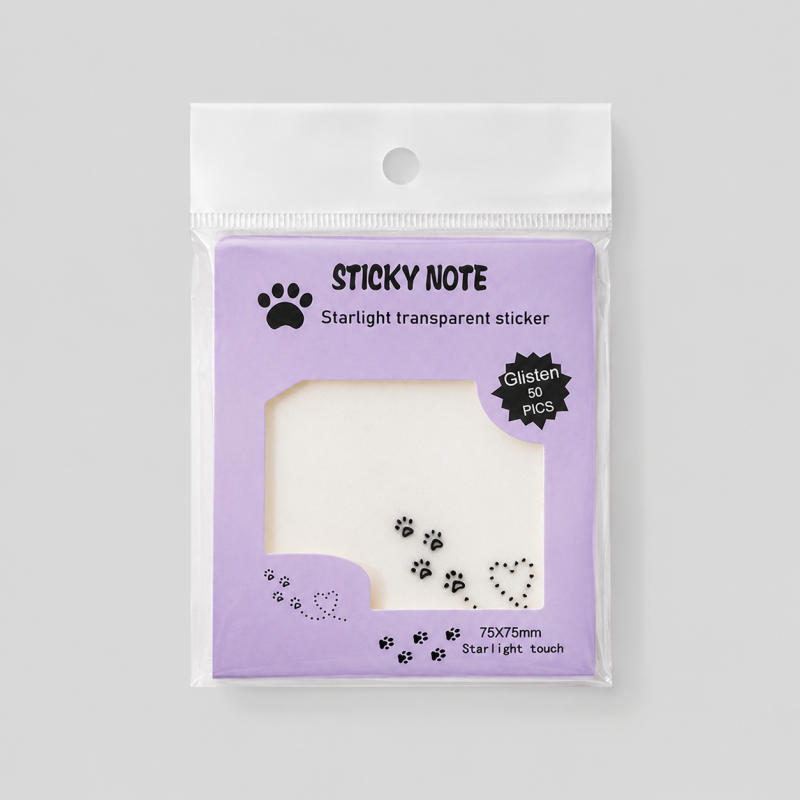 Paw Print Sticky Notes