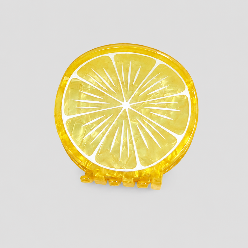 Round Fruit Slice Hair Claw Clip