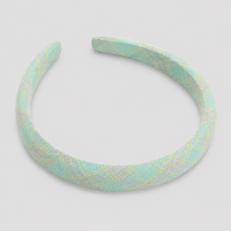 Fresh Sweet Macaron Plaid Headband