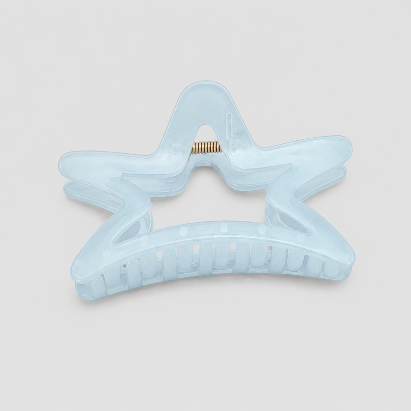 Pastel Blue Big Bow Hair Claw Clip