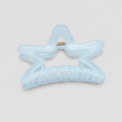 Pastel Blue Big Bow Hair Claw Clip