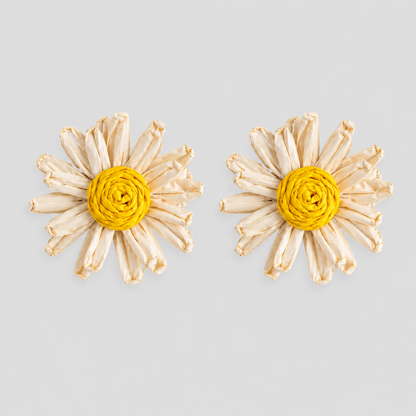 Summer Beach Vacation Hand-Woven Earrings